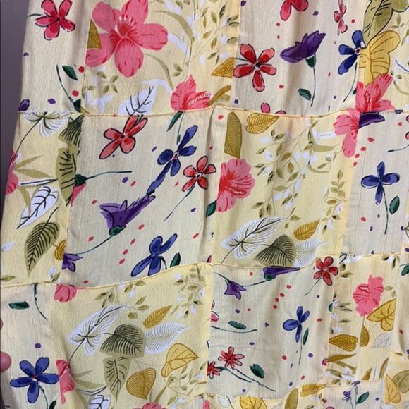 Yellow Floral Maxi Skirt for Casual Resort Wear NWT XL - Picture 2 of 5